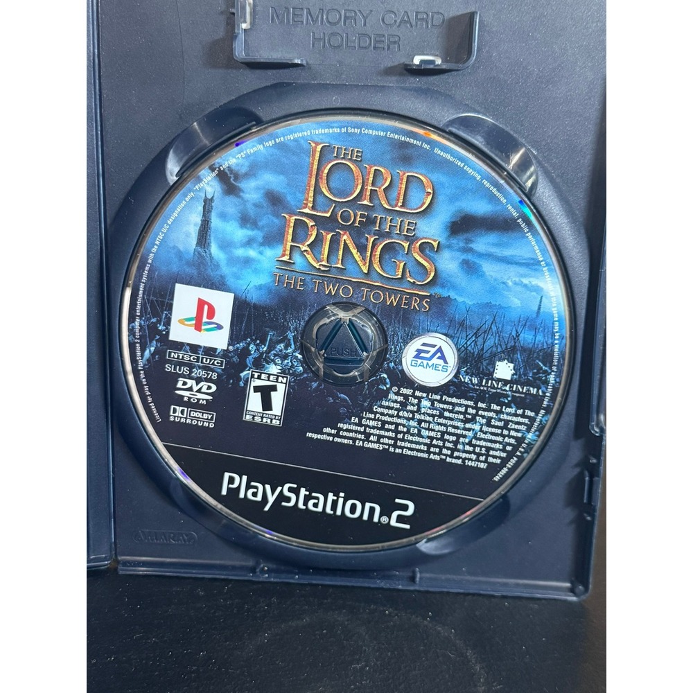 Lord of the Rings The Two Towers PS2 PlayStation 2 Game SLUS 20578 EA Games